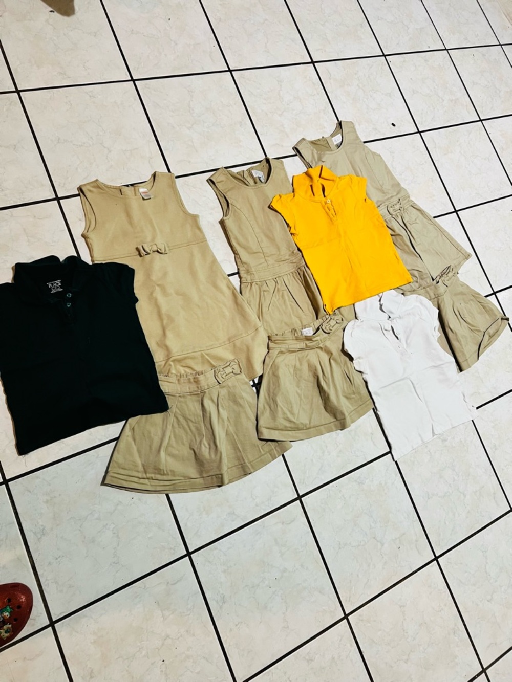 Lot of 9 Girls school uniforms size 5T